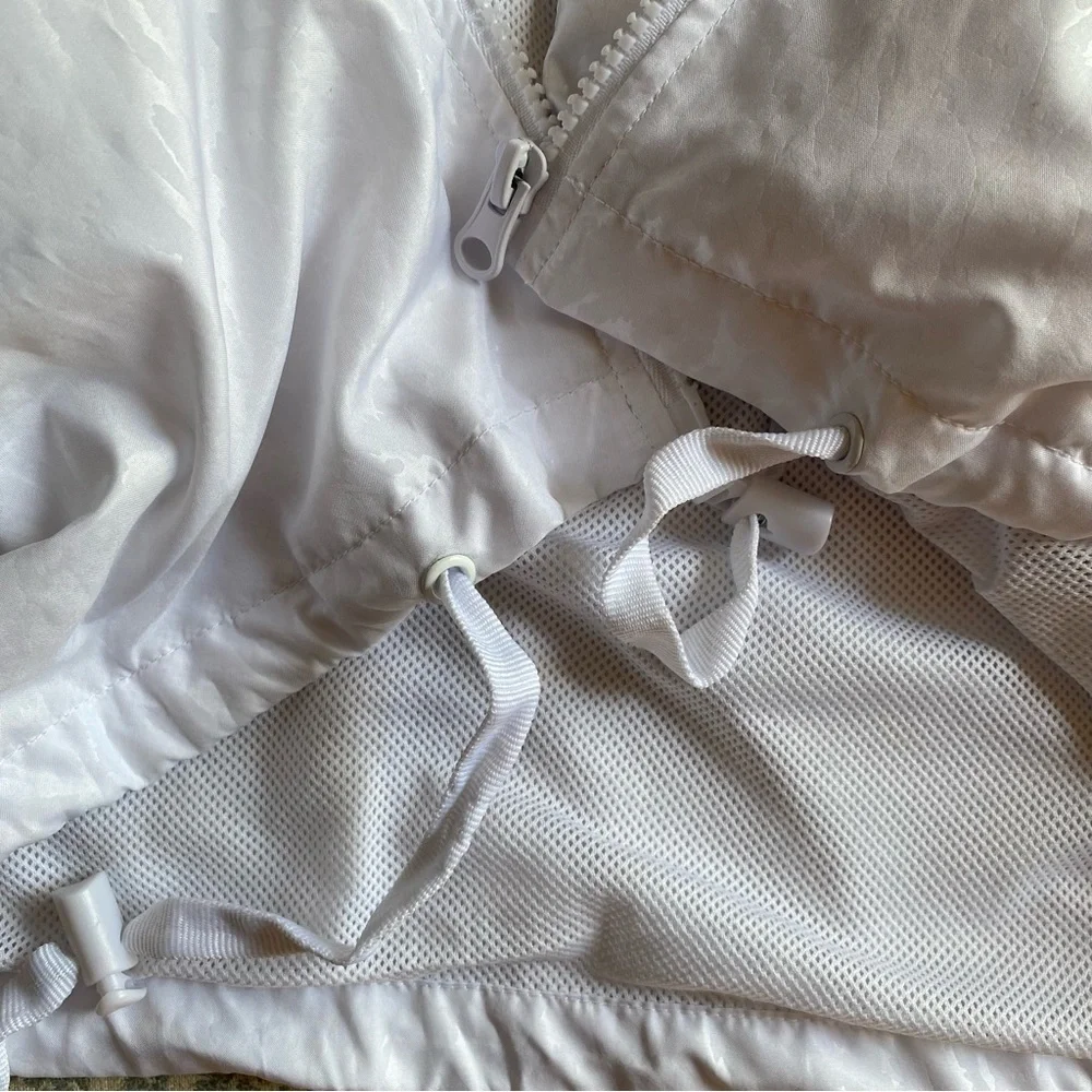 White Zyia Bomber Leopard Jacket Size Small - Picture 4 of 6